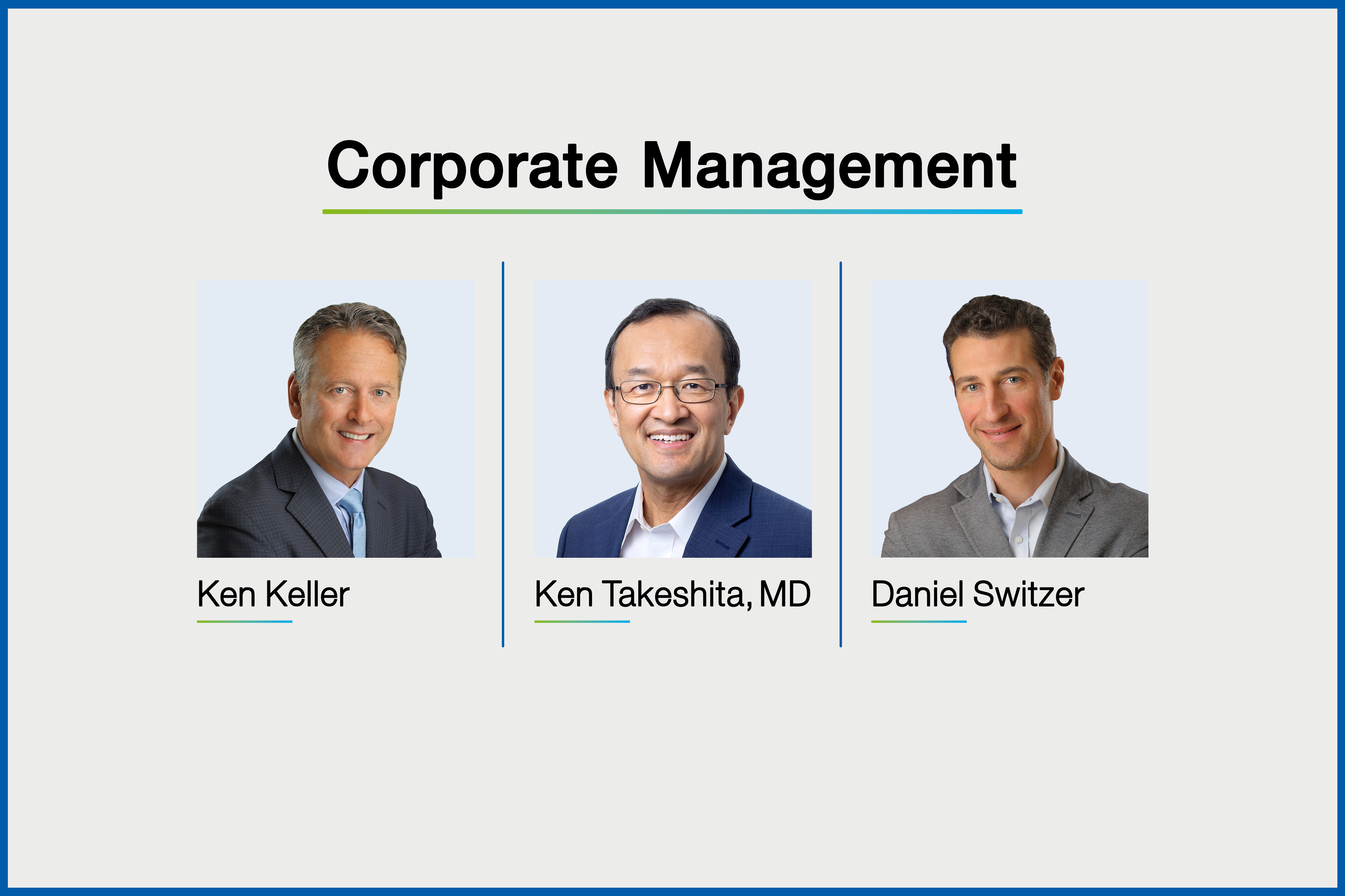 A group of four Daiichi Sankyo corporate management member in suites